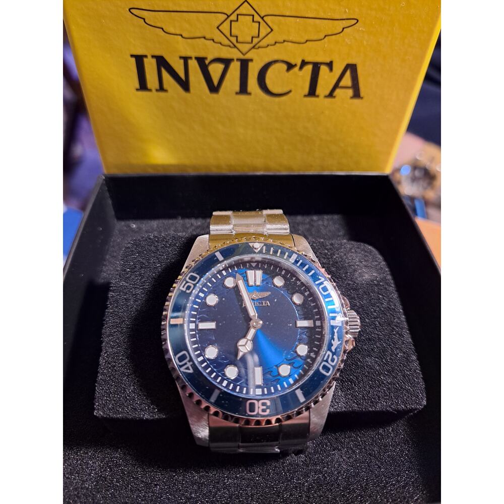 INVICTA Pro Diver Men's Watch 43mm 49694 Navy Blue Stainless Steel